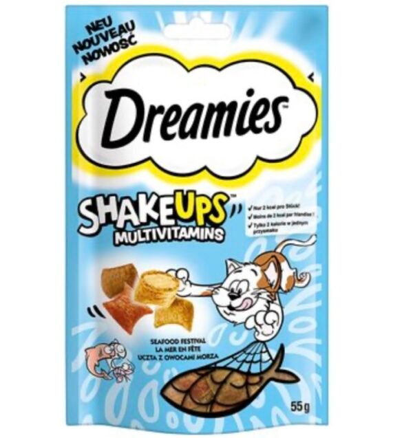 DREAMIES shake ups Cat Treat Seafood Flavor 55G